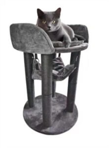 Bono Fido Plateau grey cat scratching post and cat tree 26035